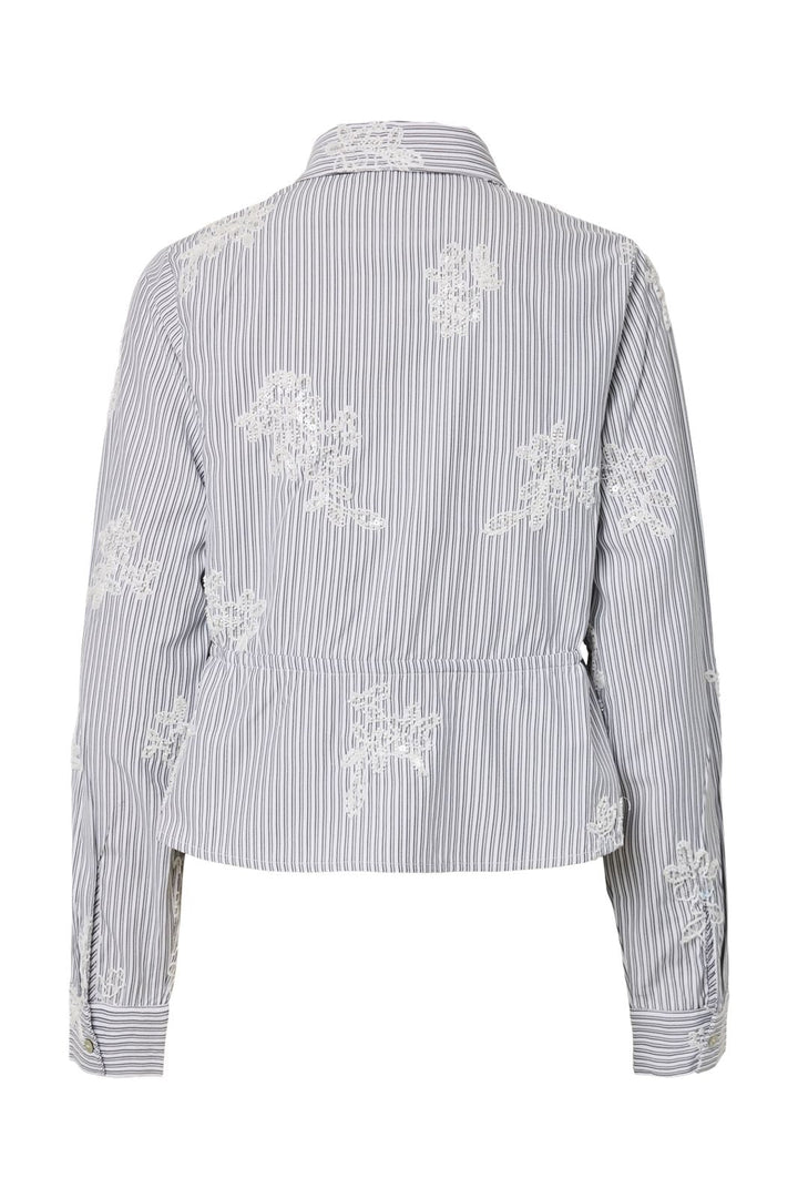YAS - Yaschar Ls Pearled Stripe Shirt - 5199206 Star White Stripes