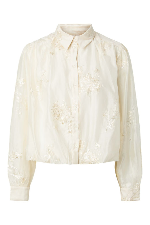YAS - Yasmila Ls Shirt - 5225323 Pristine Sequins