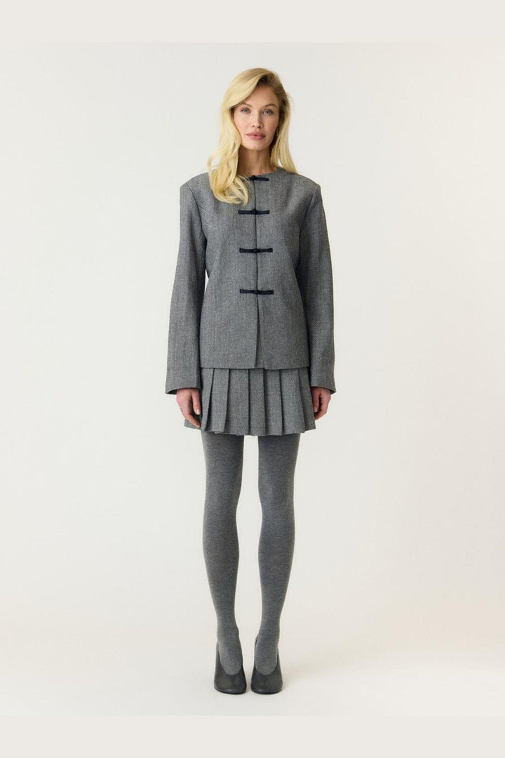 YAS - Yaspepino Ls Wool Mix Jacket - 5168714 Black White