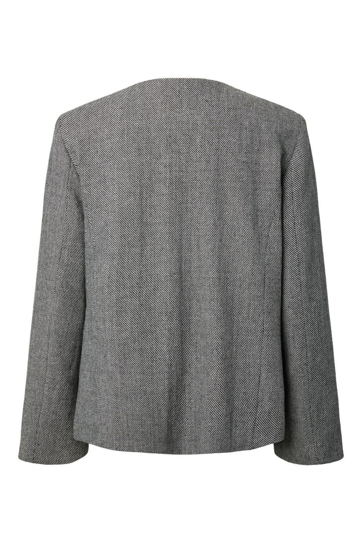 YAS - Yaspepino Ls Wool Mix Jacket - 5168714 Black White