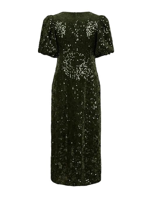YAS - Yassofie 2/4 Sequin Midi Dress - 5117914 Chive Kjoler 